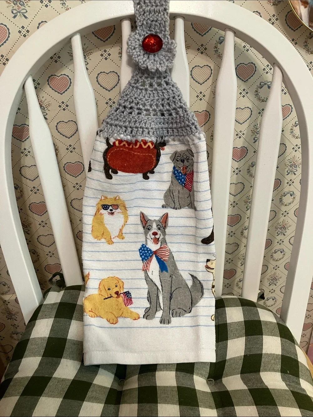 Handmade Crochet Dog Towel